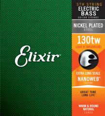 Elixir 15433 ELECTRIC BASS NICKEL PLATED STEEL NANOWEB