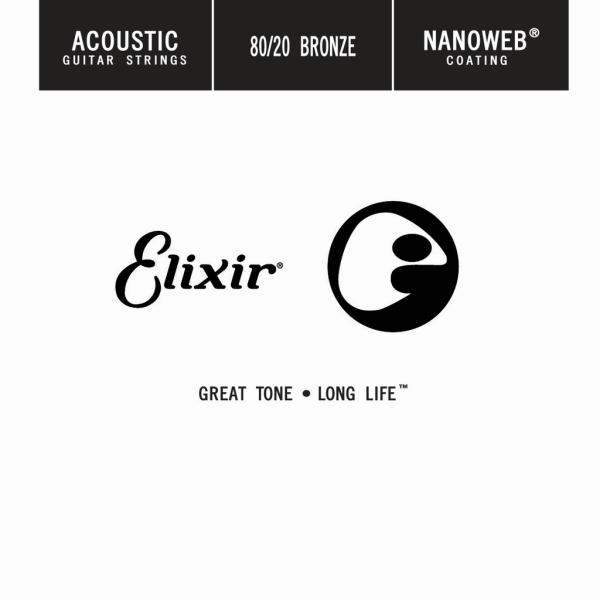 Elixir 15122 ACOUSTIC 80/20 BRONZE NANOWEB SINGLE