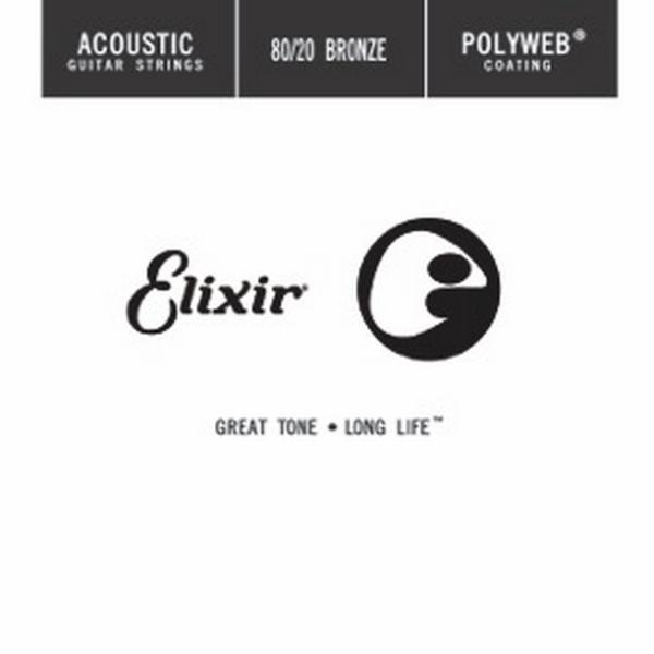 Elixir 13122 ACOUSTIC 80/20 BRONZE POLYWEB SINGLE