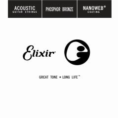 Elixir 14122 ACOUSTIC PHOSPHOR BRONZE NANOWEB SINGLE