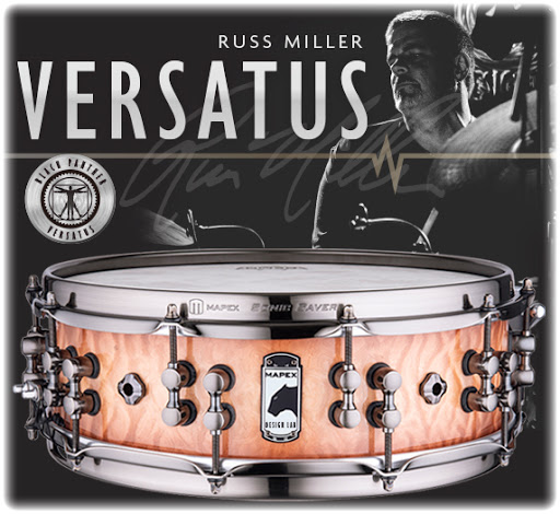 MAPEX IT BPDLMH4460LPW RULLANTE BLACK PANTHER DESIGN LAB VERSATUS 14X4,625 RUSS MILLER