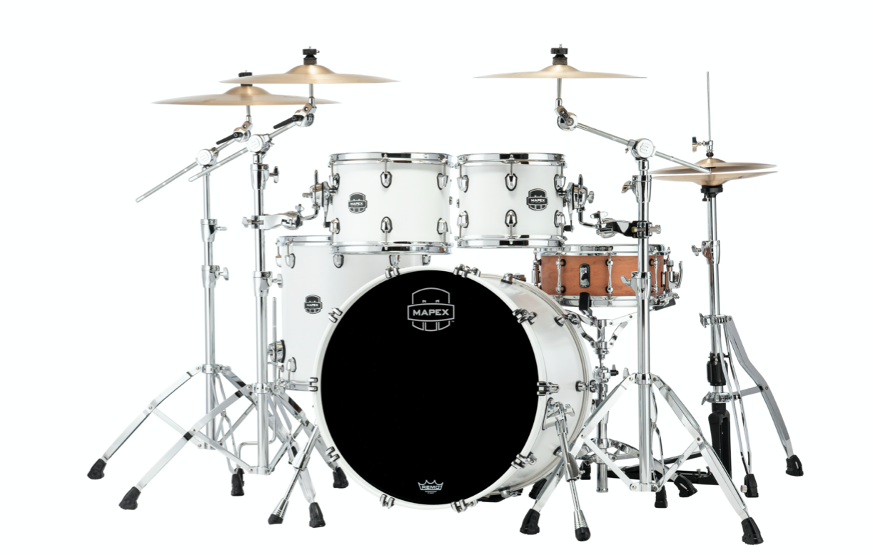 MAPEX IT SR529XRM SATURN NEW ROCK 4 PEZZI SATIN WHITE