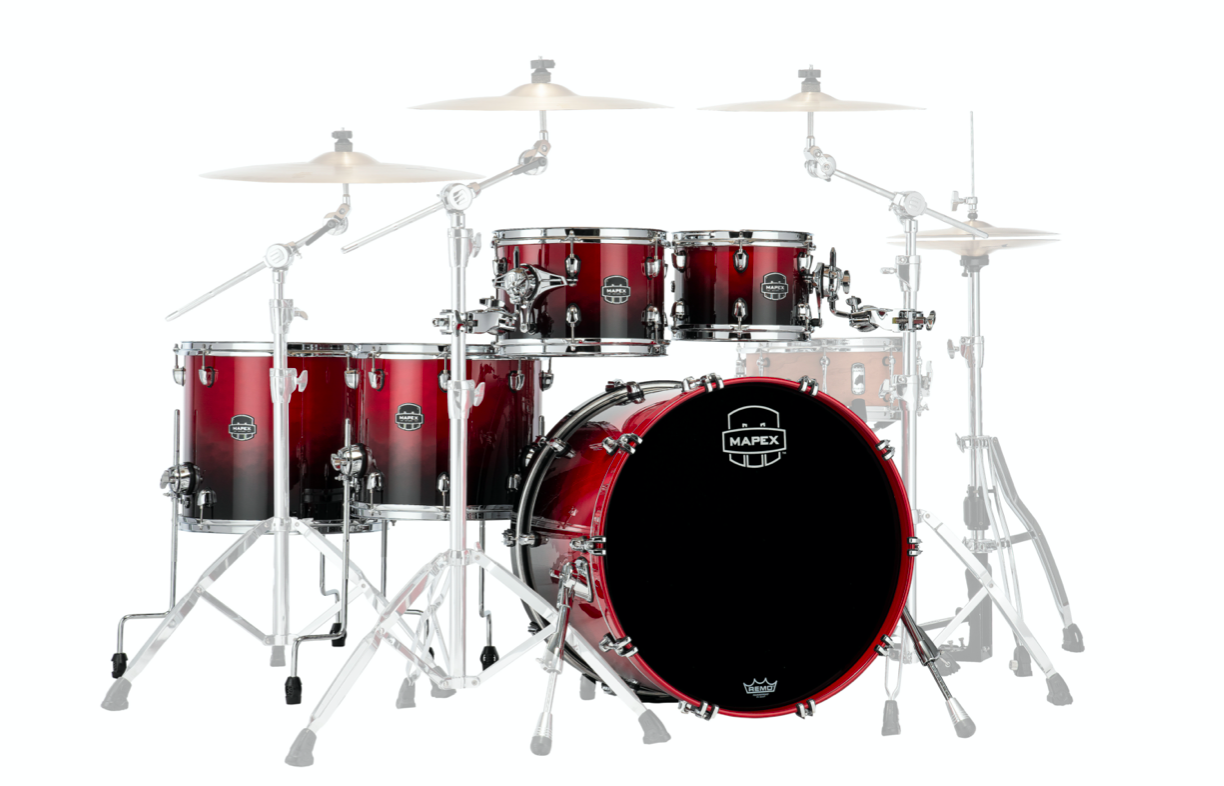 MAPEX IT SR628XURQ SATURN NEW STUDIOEASE FAST 5 PEZZI SCARLET FADE