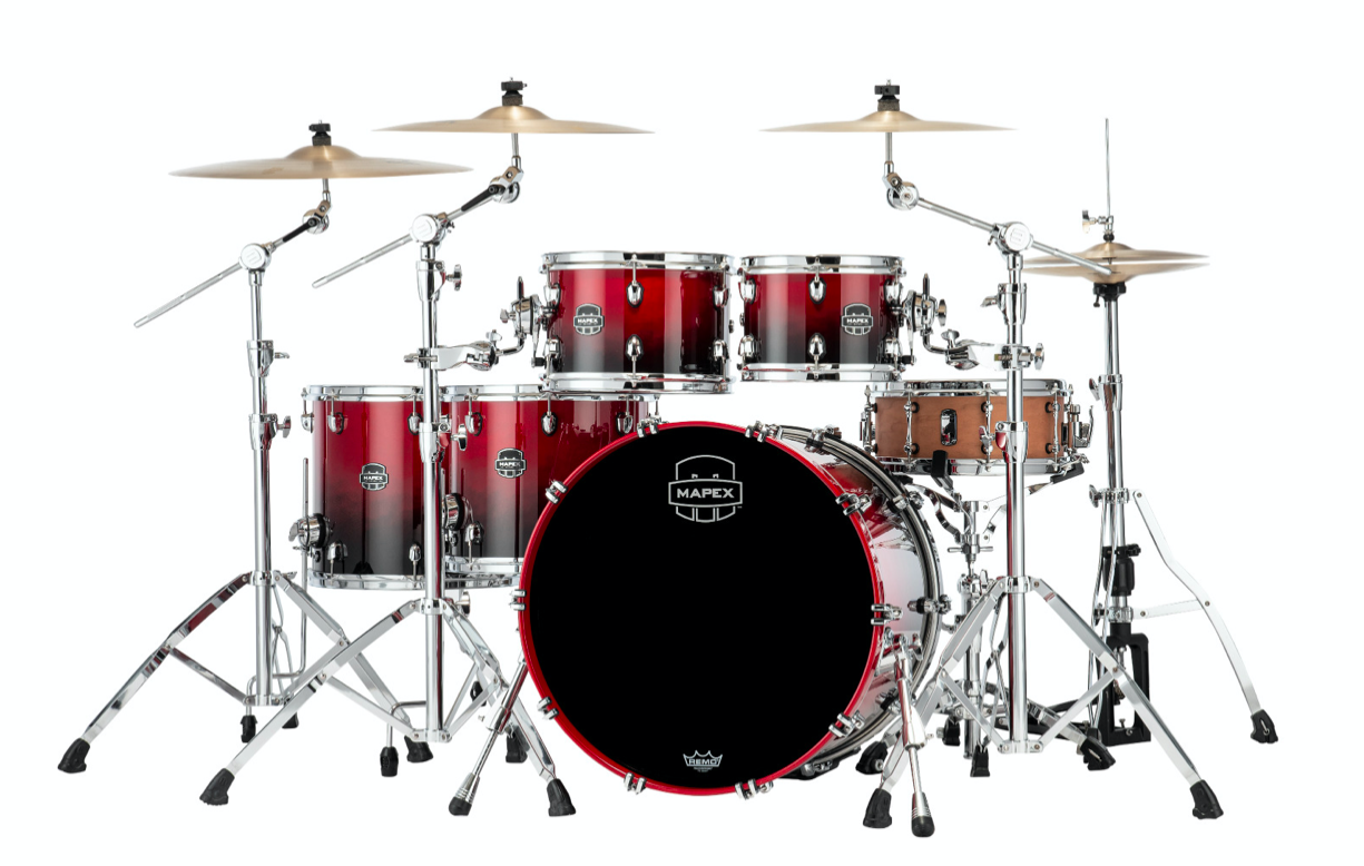 MAPEX IT SR628XURQ SATURN NEW STUDIOEASE FAST 5 PEZZI SCARLET FADE