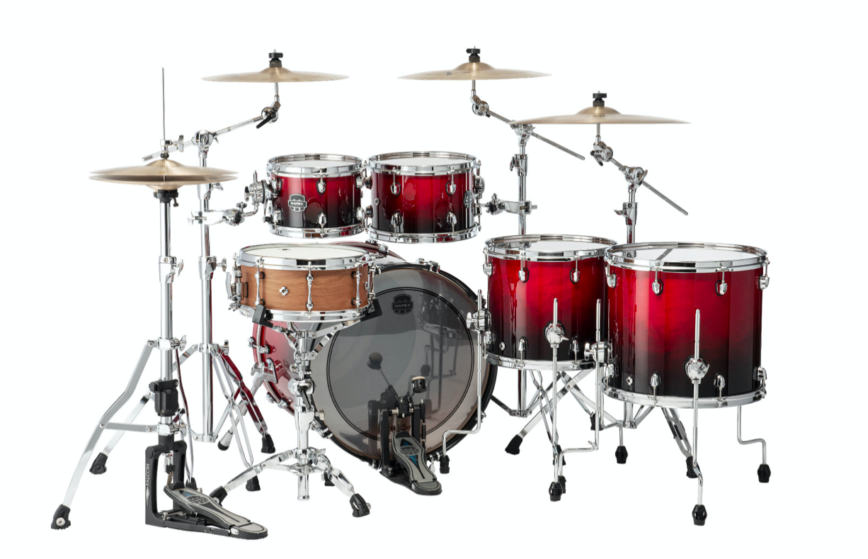 MAPEX IT SR628XURQ SATURN NEW STUDIOEASE FAST 5 PEZZI SCARLET FADE