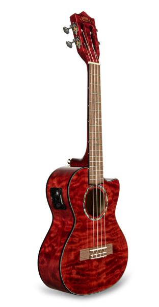 LANIKAI IT QM-RDCET - UKULELE TENORE QUILTED MAPLE