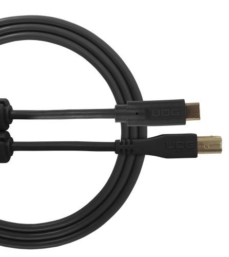 UDG U96001BL - ULTIMATE AUDIO CABLE USB 2.0 C-B BLACK STRAIGHT 1,5M