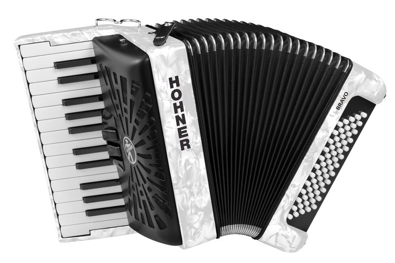 HOHNER BRAVO II 60 BIANCO A16952 SILENTKEY