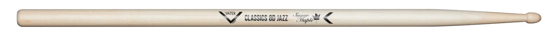Vater VSMC8DJW Sugar Maple Classics 8D Jazz Wood - L: 16 40.64cm D: 0.540 1.37cm - Sugar Maple