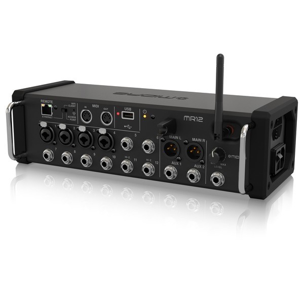 MIDAS MR12 - MIXER DIGITALE WIRELESS 12 INPUT PER IPAD/ANDROID, 4 PREAMP MIDAS E REGISTRATORE USB