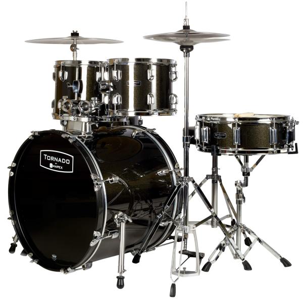 MAPEX IT TND5254TCDR TORNADO STANDARD FULL 5 PEZZI BLACK SPARKLE