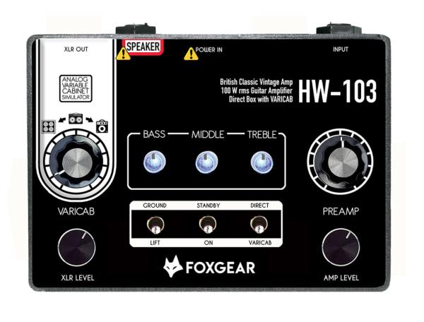 Foxgear HW-103 - Amplificatore per chitarra a pedale 100w