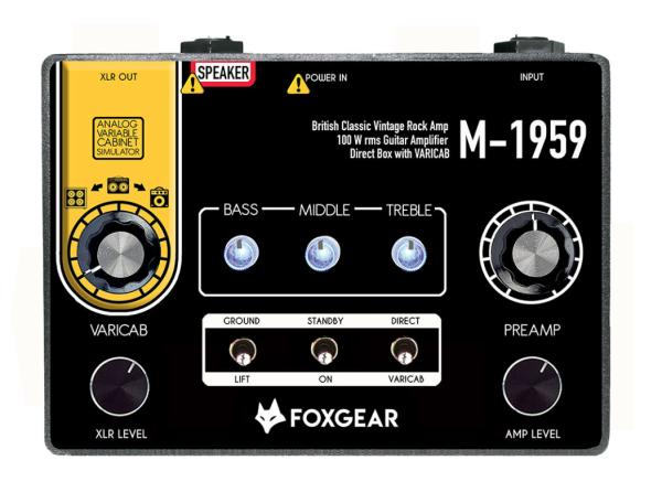 Foxgear M-1959 - Amplificatore per chitarra a pedale 100w