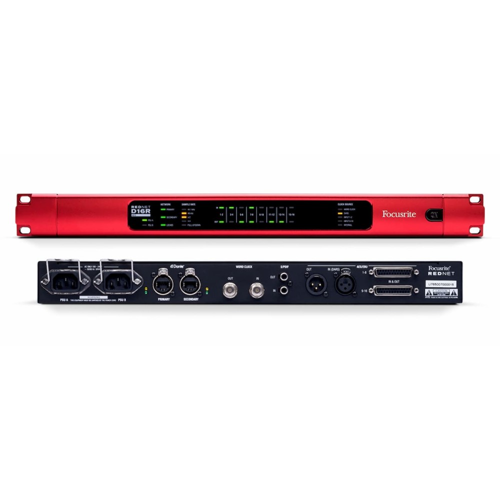 Focusrite RedNet D16R MkII -  INTERFACCIA DIGITALE BIDIREZIONALE 16 CANALI PER RETI DANTE OVER IP