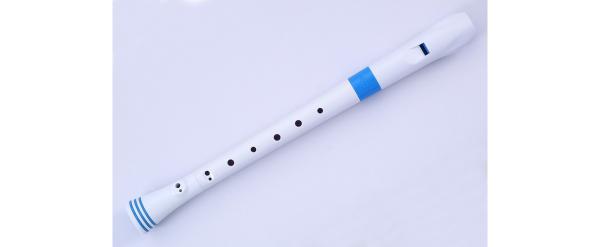 NUVO ITALIA SOPRANO RECORDER-DITEGGIATURA TEDESCA (BIANCO/BLU)