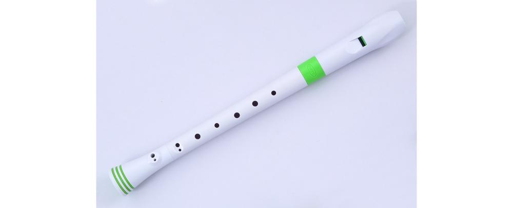 NUVO ITALIA SOPRANO RECORDER-DITEGGIATURA BAROCCA (BIANCO/VERDE)