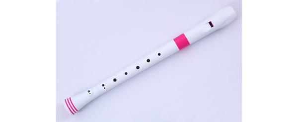 NUVO ITALIA SOPRANO RECORDER-DITEGGIATURA TEDESCA (BIANCO/ROSA)