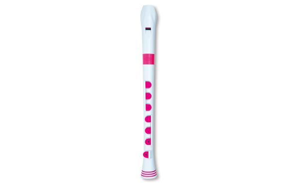 NUVO ITALIA RECORDER+ -DITEGGIATURA TEDESCA (BIANCO/ROSA)