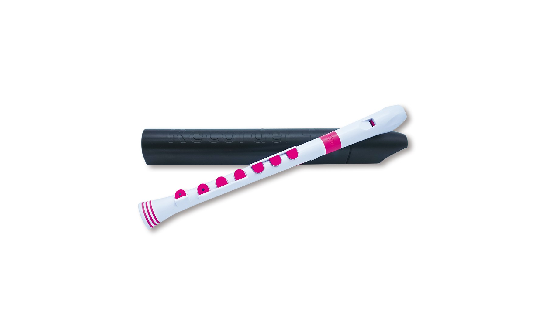 NUVO ITALIA RECORDER+ -DITEGGIATURA BAROCCA (BIANCO/ROSA)