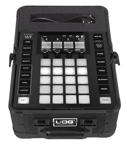 UDG U93019BLÂ  - ULTIMATE PICK FOAM FLIGHT CASE WOLFMIX W1 BLACK