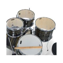 MAPEX IT TND5044TCFJ TORNADO STUDIO FULL 5 PEZZI EBONY YELLOW GRAIN