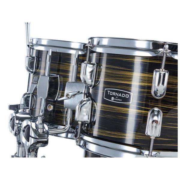 MAPEX IT TND5044TCFJ TORNADO STUDIO FULL 5 PEZZI EBONY YELLOW GRAIN