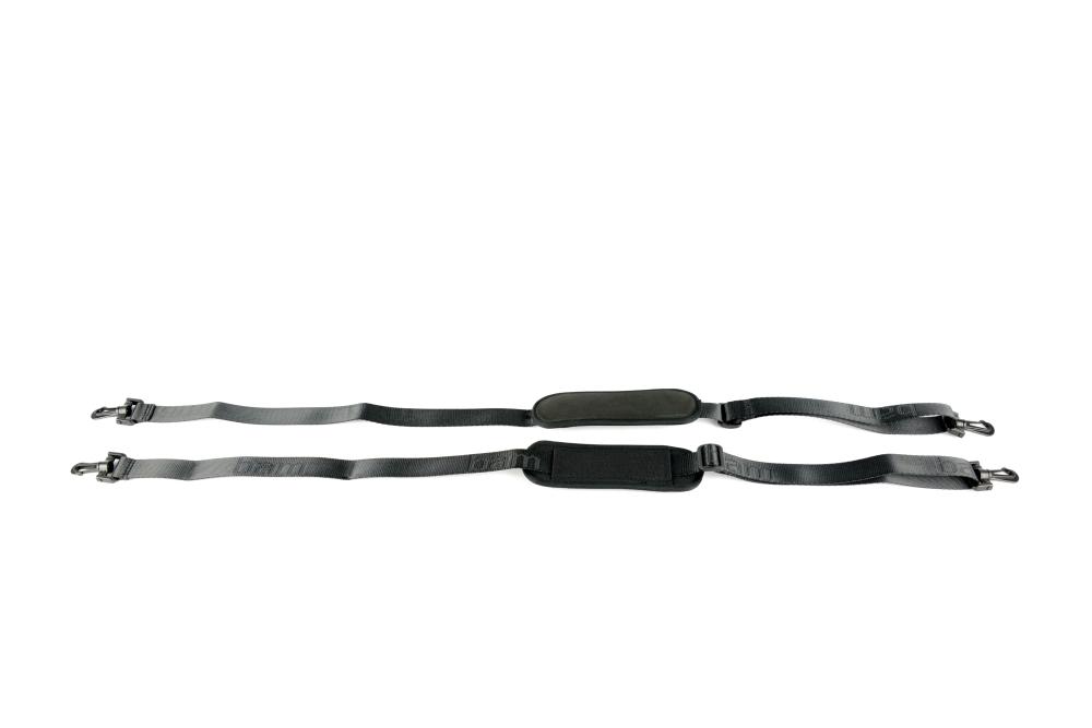BAM ITALIA BAM 9008 COPPIA DI TRACOLLE CON GANCI IN NYLON - BLACK