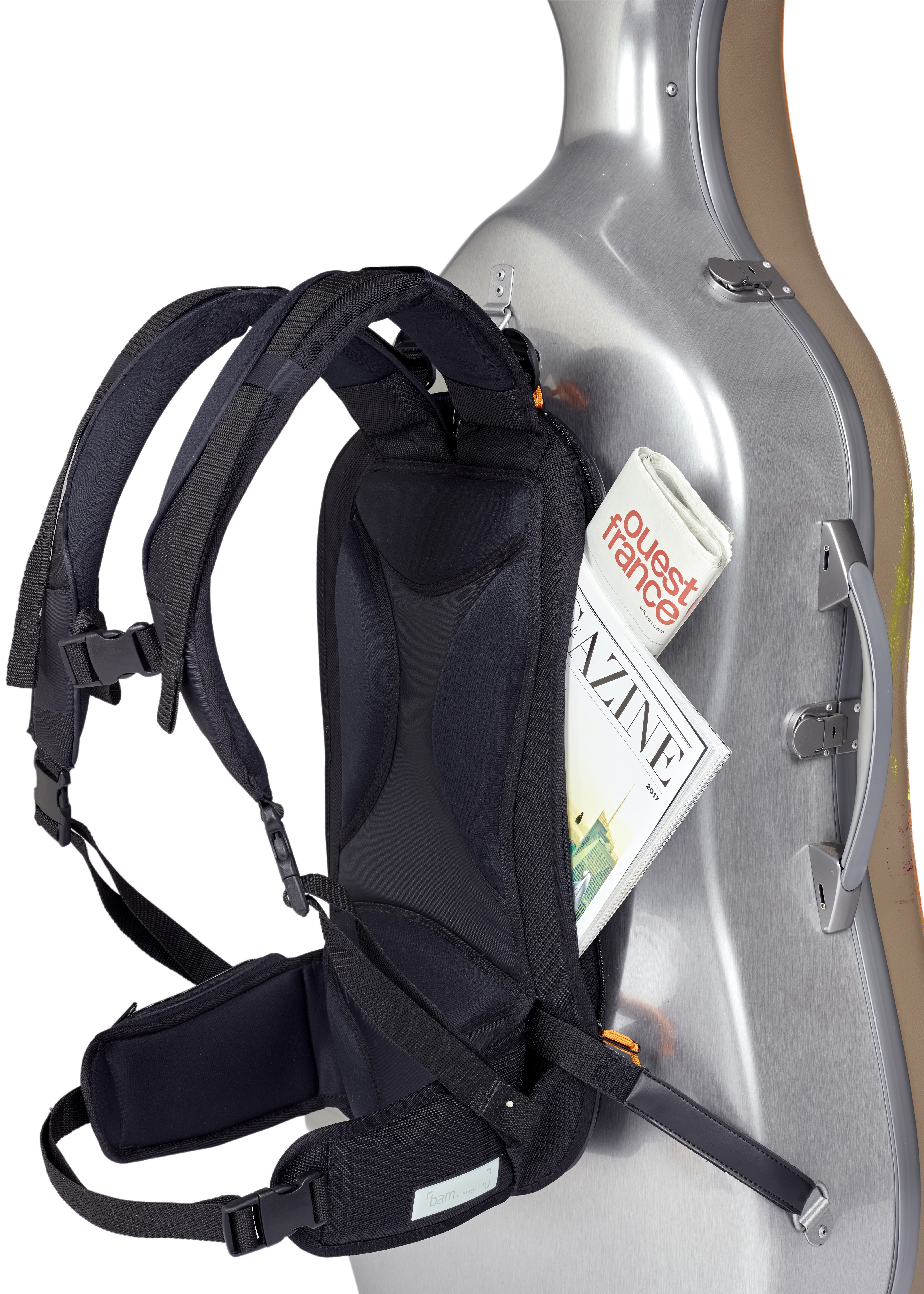 BAM ITALIA BAM 9036 ZAINO ERGONOMICO PER CUSTODIA VIOLONCELLO   - BLACK