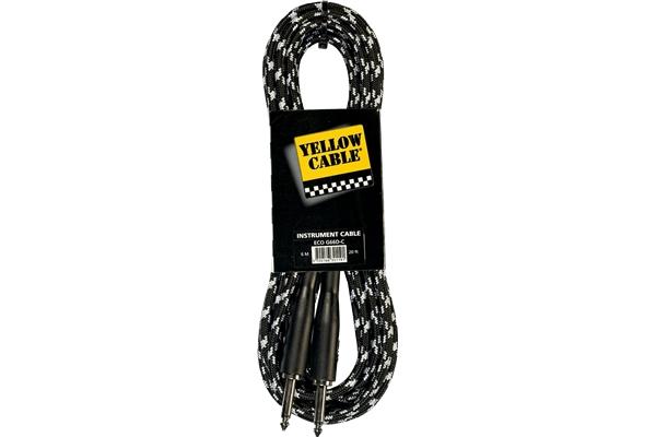 Yellow Cable G66DG Cavo Strumento Jack Mono/Jack Mono Molded Grey/Black 10 m