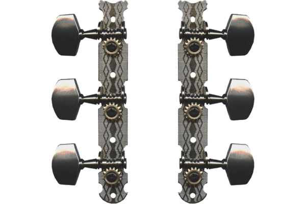Yellow Parts EZ1761N Meccaniche Chitarra Acustica 11 Ottone Cromato 2 Pcs