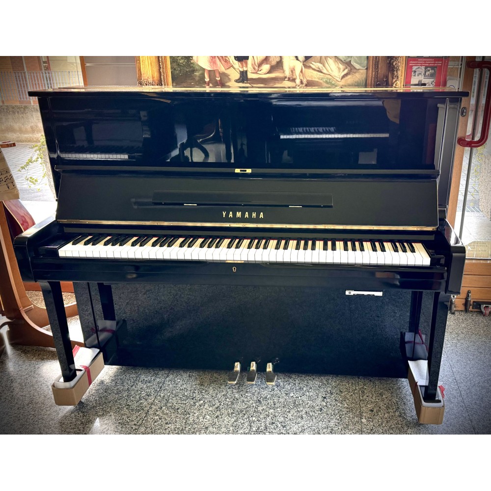 YAMAHA PIANOFORTE VERTICALE CON SISTEMA SILENT RICONDIZIONATO YAMAHA U1 NERO LUCIDO CERTIFICATO - MATRICOLA: 2803839