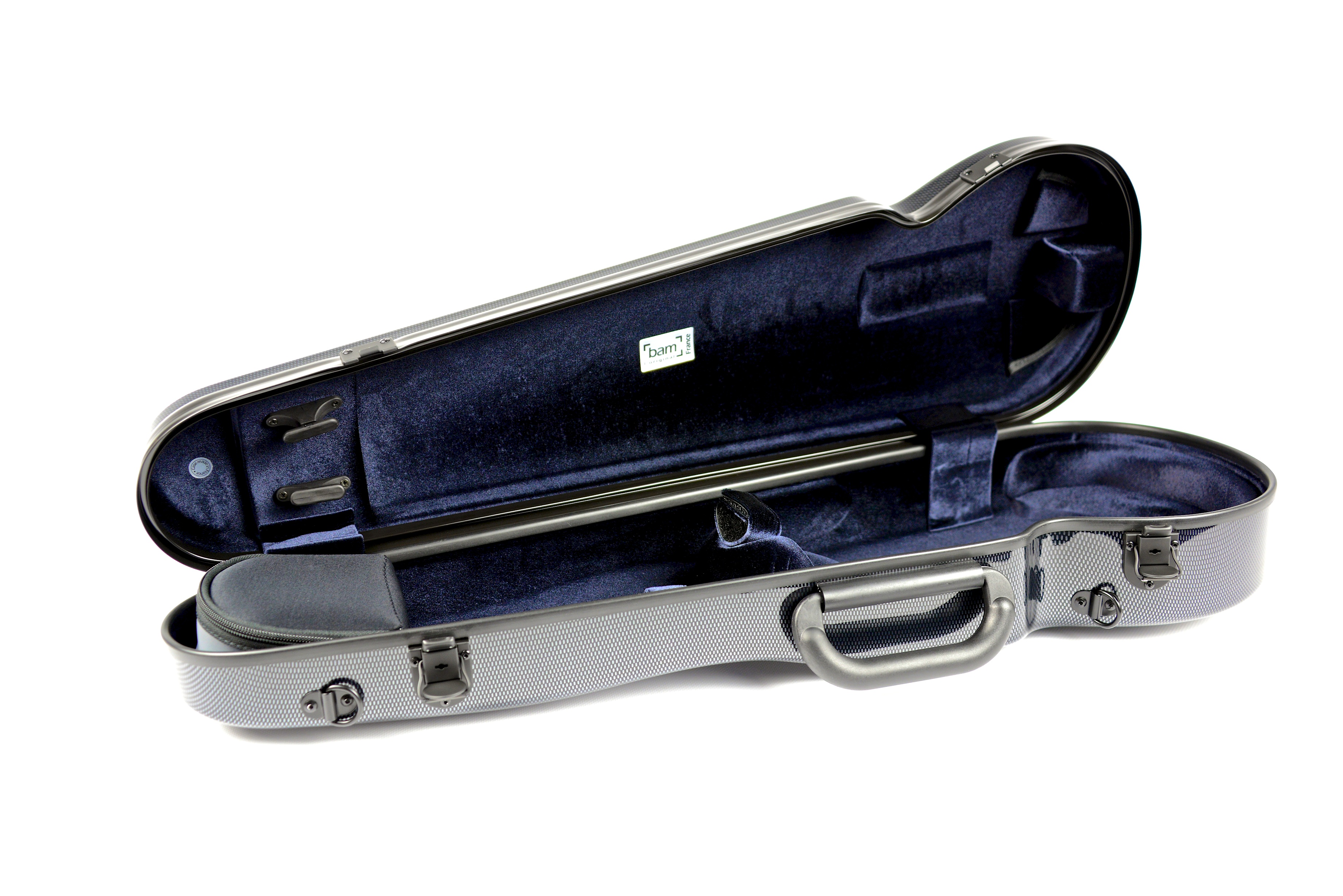 BAM ITALIA BAM 2002XLC CUSTODIA "HIGHTECH" CONTOURED PER VIOLINO - BLACK CARBON