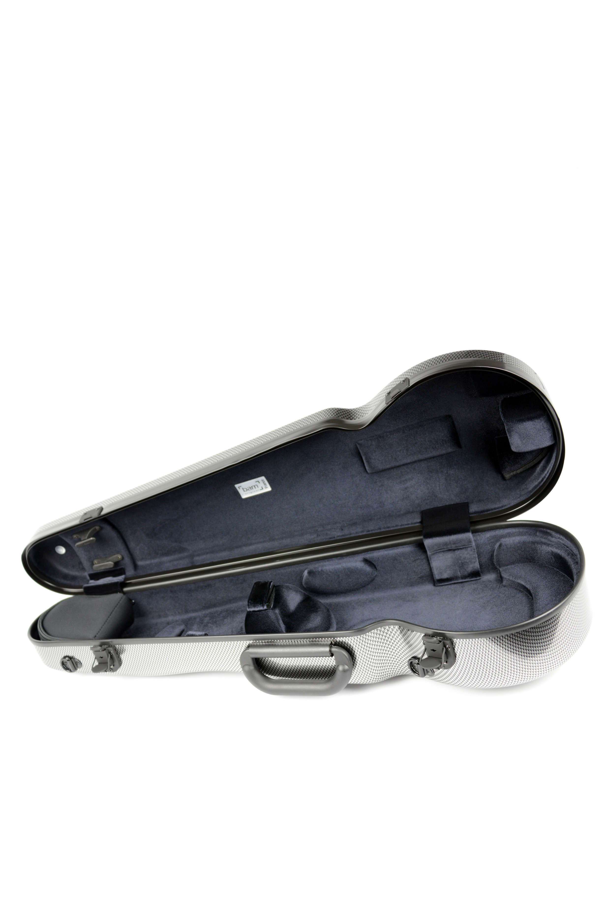 BAM ITALIA BAM 2002XLSC CUSTODIA "HIGHTECH" CONTOURED PER VIOLINO - SILVER CARBON