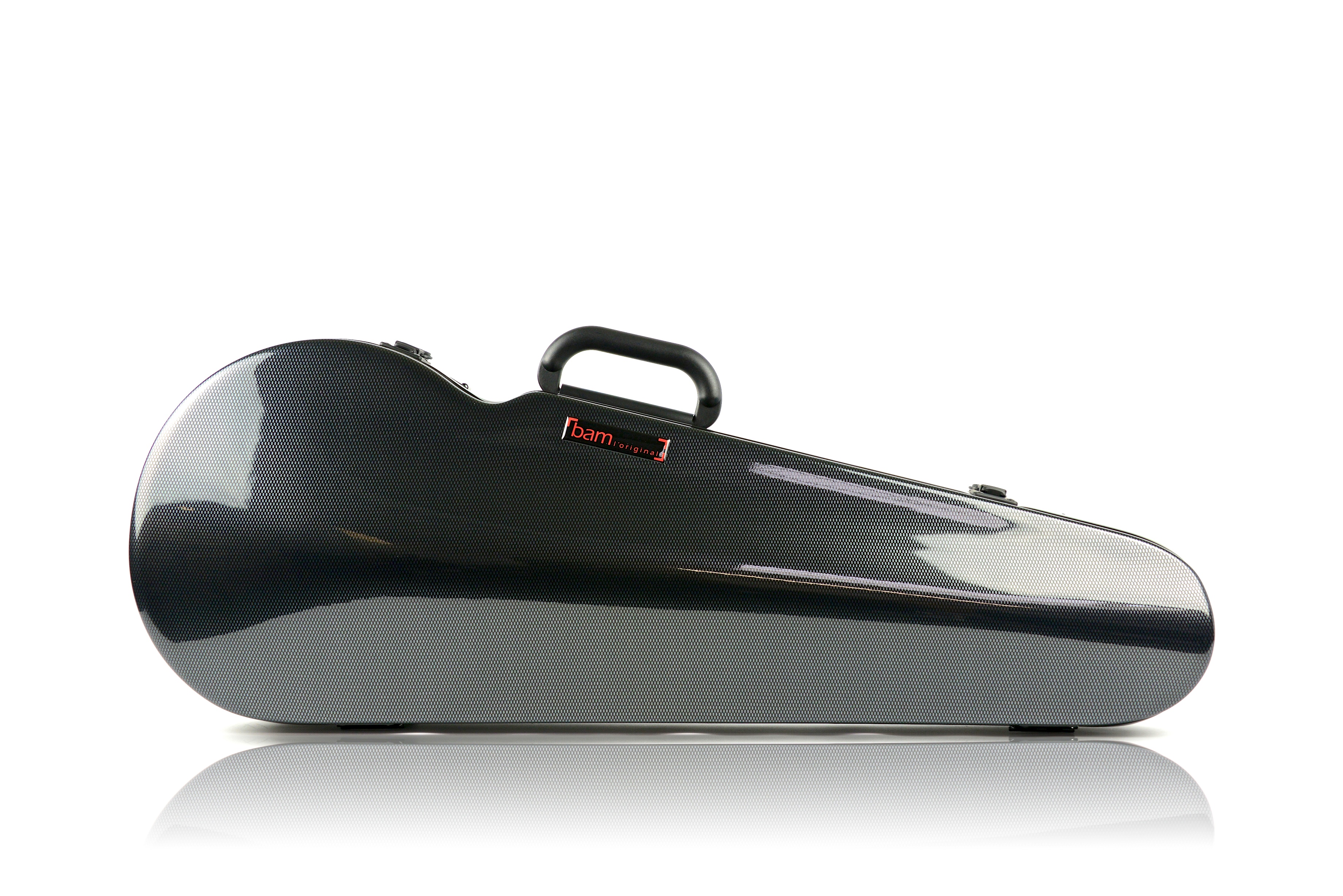 BAM ITALIA BAM 2200XLC CUSTODIA "HIGHTECH" CONTOURED PER VIOLA - BLACK CARBON