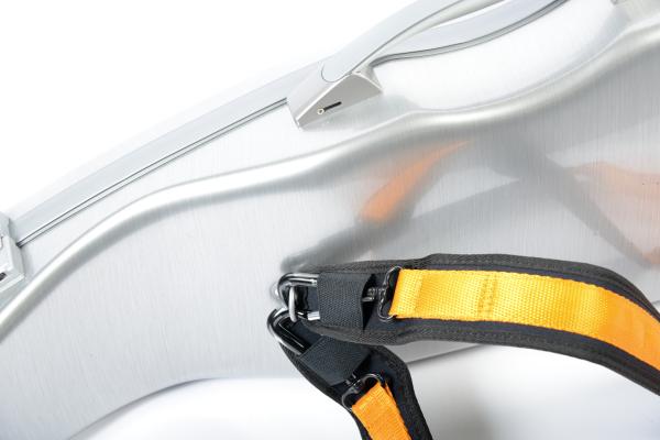 BAM ITALIA BAM DEF2000XLA CUSTODIA "HIGHTECH" LA DEFENSE SLIM PER VIOLINO - BRUSHED ALUMINUM