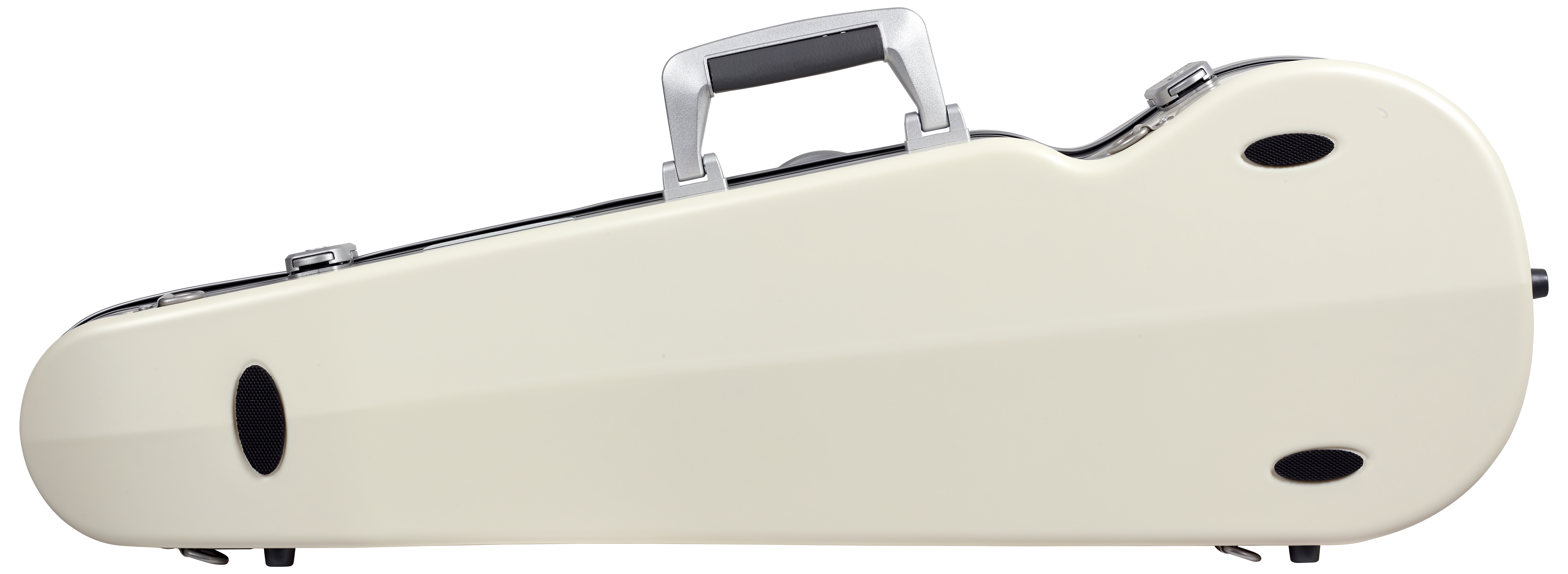 BAM ITALIA BAM SUP2002XLWS CUSTODIA "HIGHTECH" SUPREME ICE CONTOURED IN POLICARBONATO PER VIOLINO - WHITE - SILVER VERSION