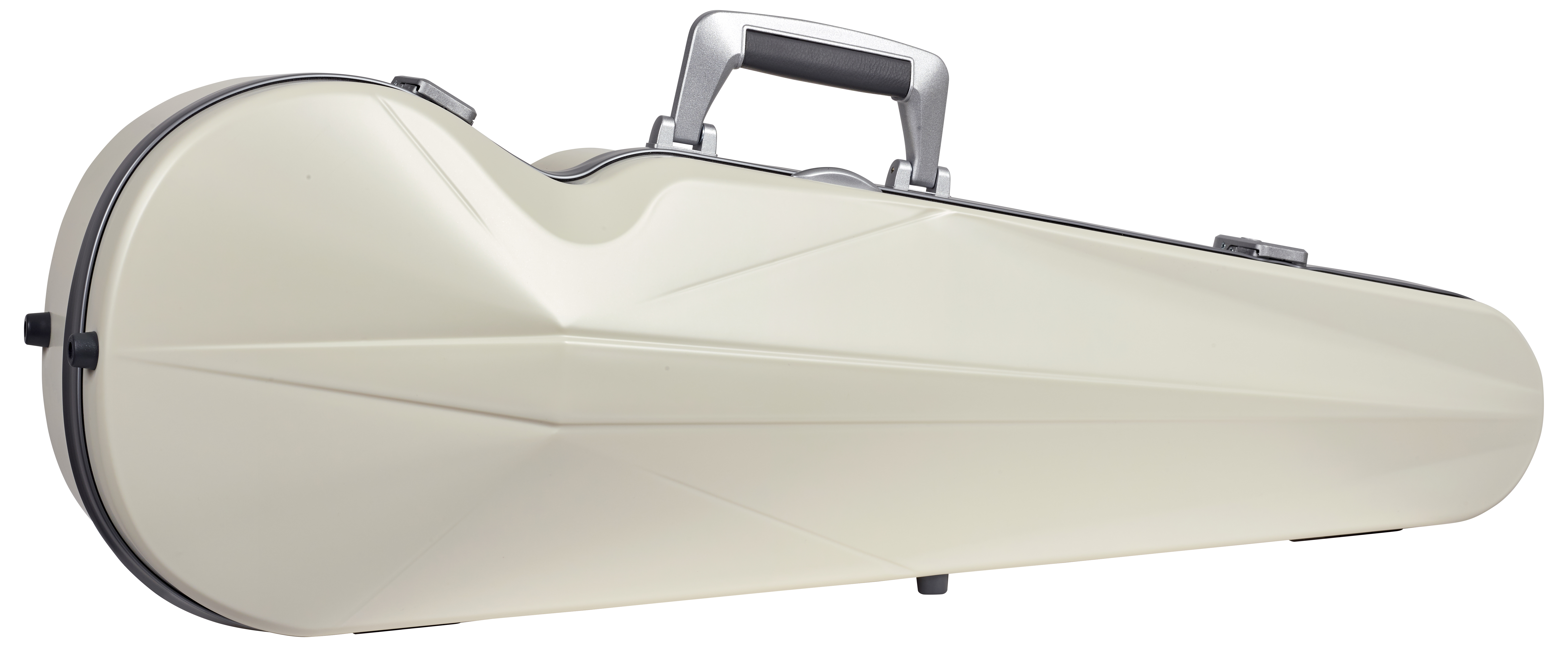 BAM ITALIA BAM SUP2002XLWS CUSTODIA "HIGHTECH" SUPREME ICE CONTOURED IN POLICARBONATO PER VIOLINO - WHITE - SILVER VERSION