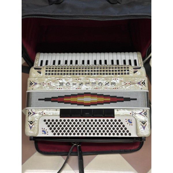 FISARMONICA EXCELSIOR MOD. 1320 - 120 BASSI - BIANCO PERLATO
