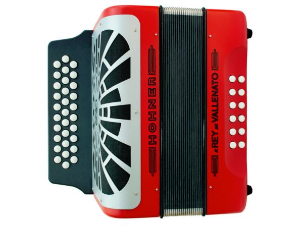 HOHNER EL REY DEL VALLENATO BBEBAB ROSSO SILVER GRILL