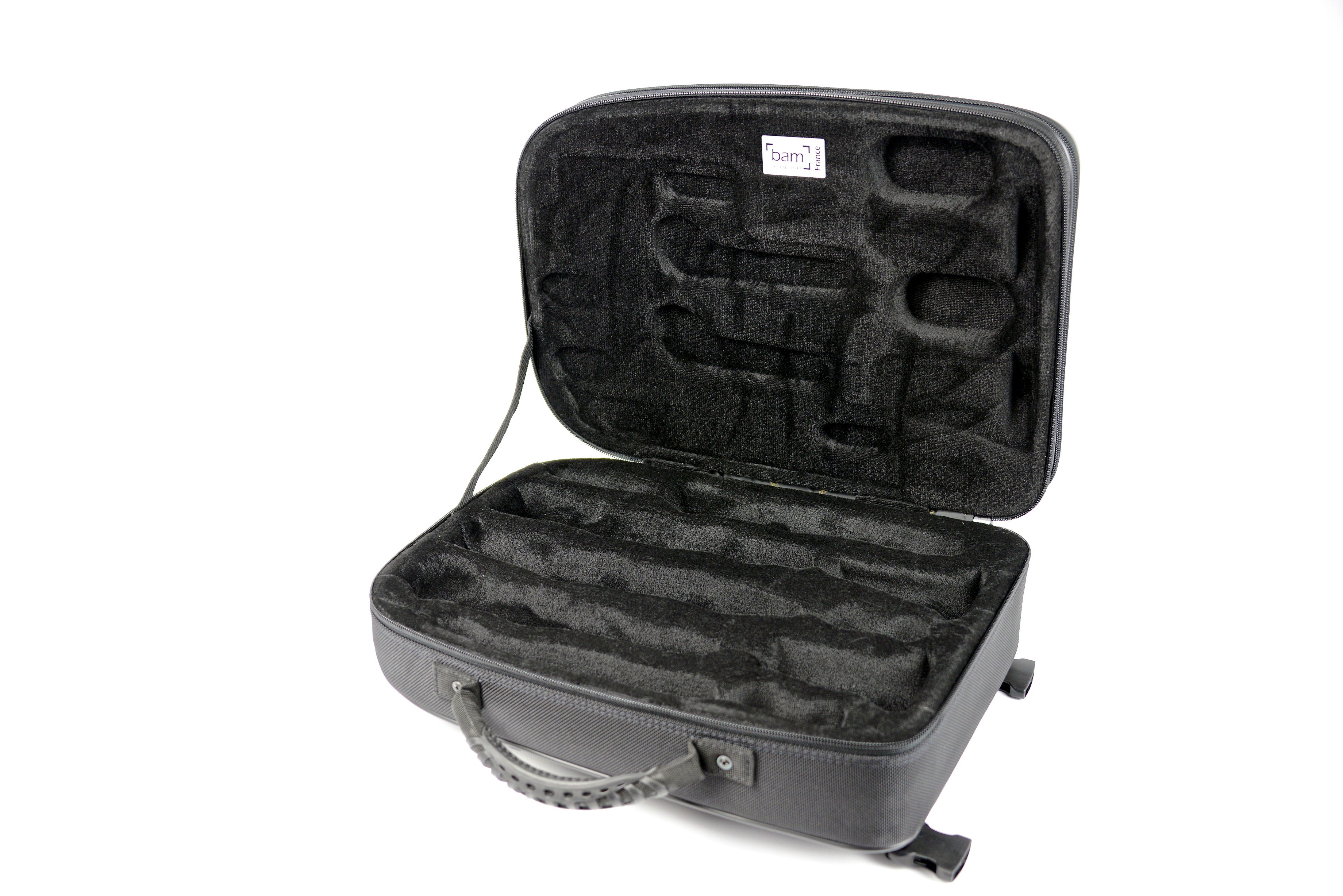 BAM ITALIA BAM TREK3028SA CUSTODIA "NEW TREKKING" PER 2 CLARINETTI SIB E LA - BRUSHED ALUMINIUM