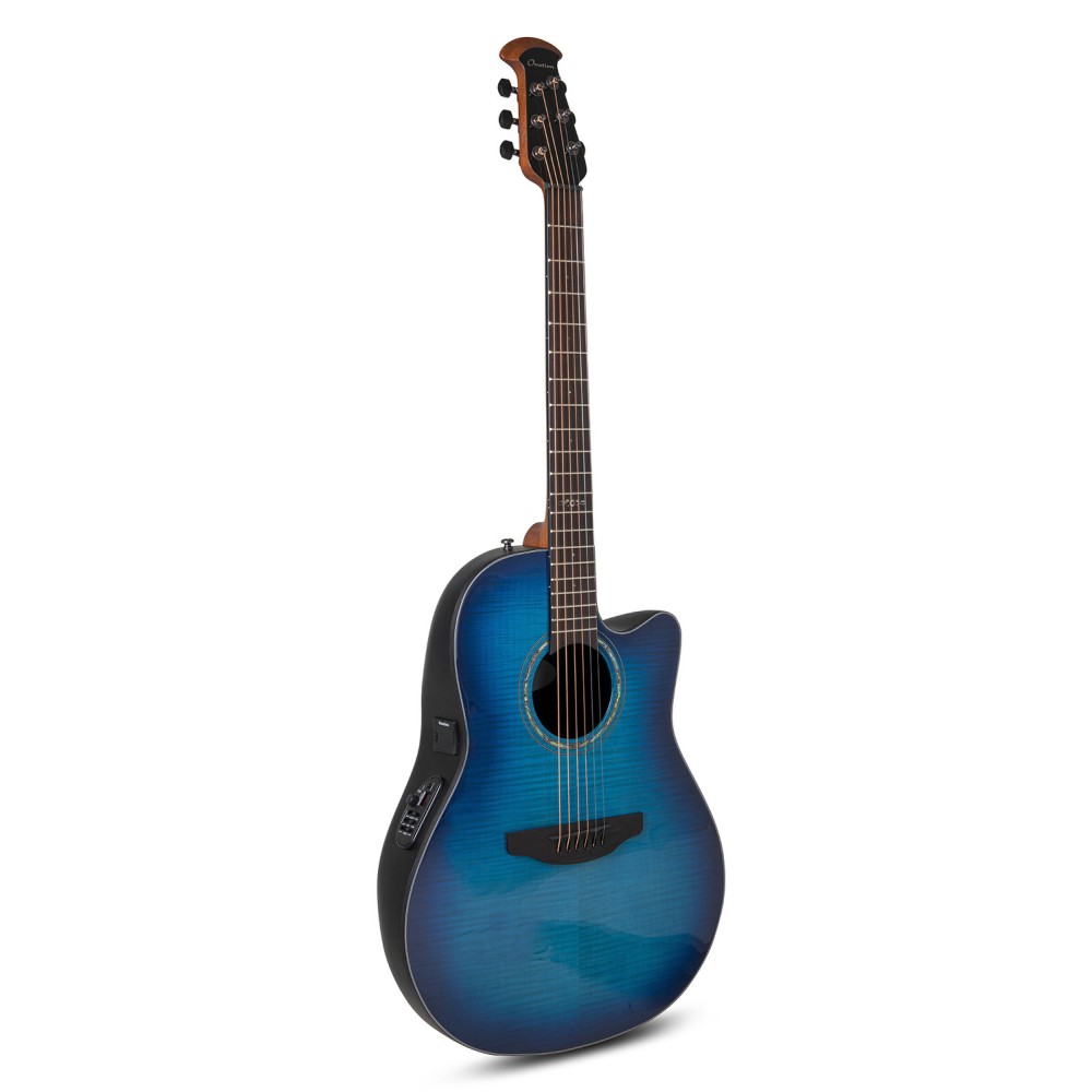 OVATION Chitarre Elettroacustiche Celebrity Standard Plus Mid Cutaway Blue Flame