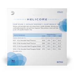 DADDARIO ORCHESTRAL IT H510 1/2M SET DI CORDE D'ADDARIO HELICORE PER VIOLONCELLO, SCALA 1/2, TENSIONE MEDIA