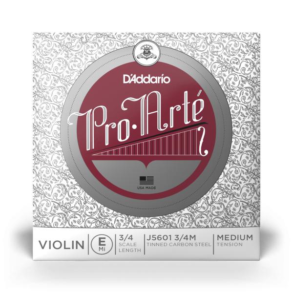 DADDARIO ORCHESTRAL IT J5601 3/4M CORDA SINGOLA MI D'ADDARIO PRO-ARTE PER VIOLINO, SCALA 3/4, TENSIONE MEDIA