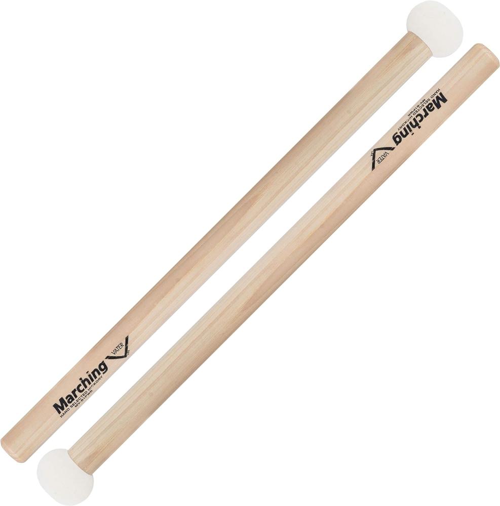 Vater MV-B1PWR Power Bass Drum Mallets - Battente in feltro duro - Per grancasse da 16 a 18