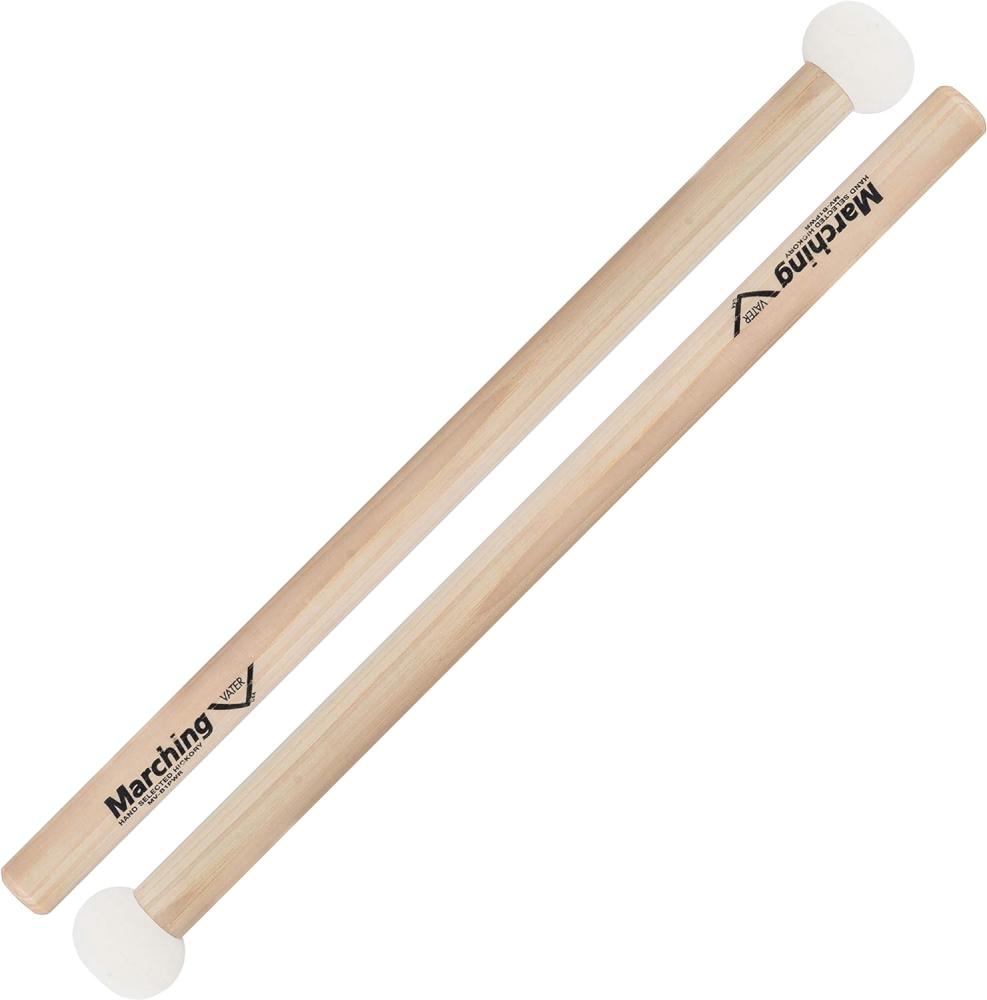 Vater MV-B1PWR Power Bass Drum Mallets - Battente in feltro duro - Per grancasse da 16 a 18