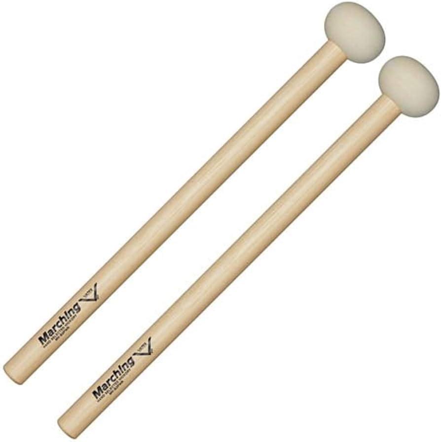 Vater MV-B3PWR Power Bass Drum Mallets - Battente in feltro duro - Per grancasse da 24 a 26