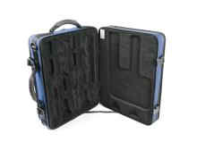 BAM ITALIA BAM 3028SM CUSTODIA "TREKKING" PER 2 CLARINETTI (SIB LA) - BLUE