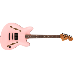 Fender Tom DeLonge Starcaster, Rosewood Fingerboard, Black Hardware, Satin Shell Pink