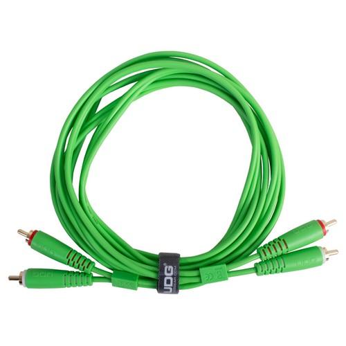 UDG U97001GR - ULTIMATE AUDIO CABLE SET RCA-RCA STRAIGHT GREEN