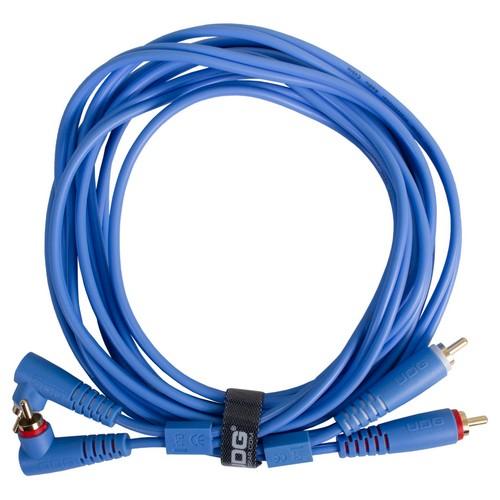 UDG U97005LB - ULTIMATE AUDIO CABLE SET RCA STRAIGHT - RCA ANGLED LIGHT BLUE